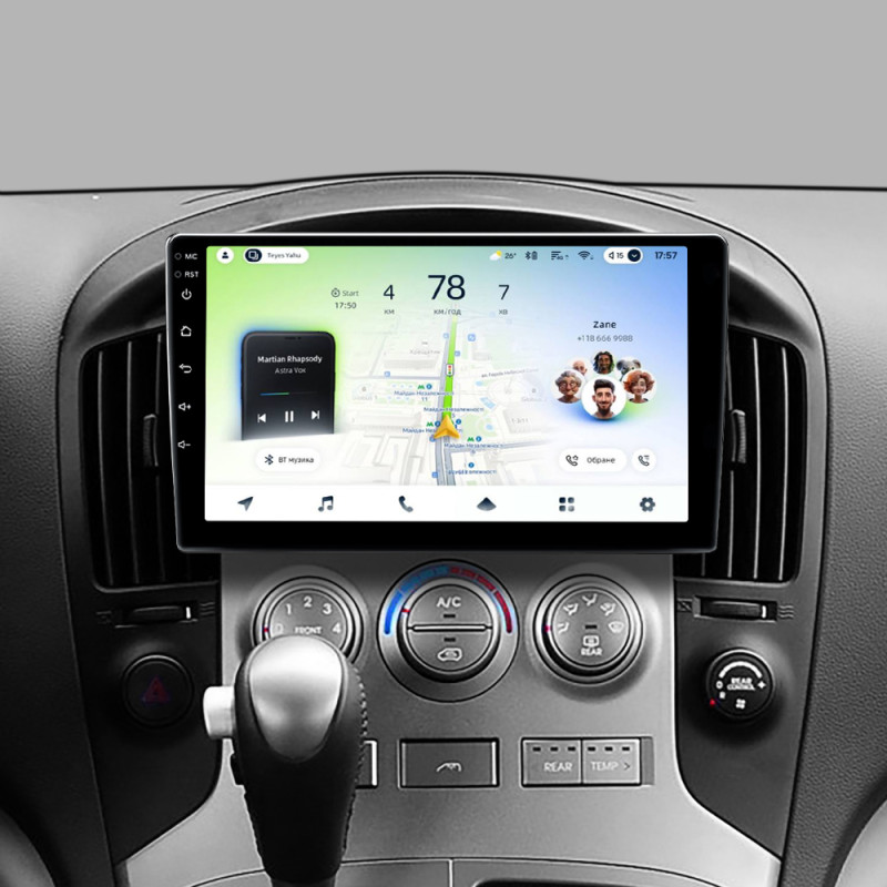 Android head unit Teyes CC4L 4+64 Gb Hyundai H1 II 2 TQ 2007-2015 (F1) 9"