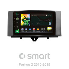 Android head unit SIGMA X9464 ANDROID 10 4+64 Gb 4G DSP Mercedes Benz Smart Fortwo 2 2010-2015 (F1) 9"
