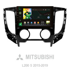 Android head unit SIGMA X9464 ANDROID 10 4+64 Gb 4G DSP Mitsubishi L200 5 (F1) (Manual air conditioning) 2015-2019 9"
