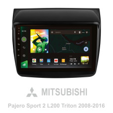 Android head unit SIGMA X9464 ANDROID 10 4+64 Gb 4G DSP Mitsubishi Pajero Sport 2 L200 Triton 2008-2016 (CAN BUS) 9" (L1)