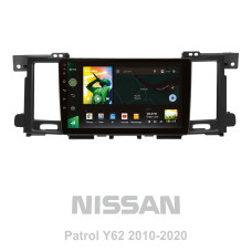 Android head unit SIGMA X9464 ANDROID 10 4+64 Gb 4G DSP Nissan Patrol 6 VI Y62 2010-2020 (F1) 9" (L1)