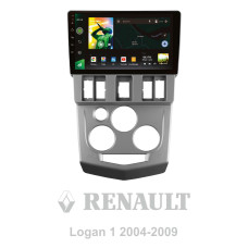 Android head unit SIGMA X9464 ANDROID 10 4+64 Gb 4G DSP Renault Logan 1 2004-2009 9"