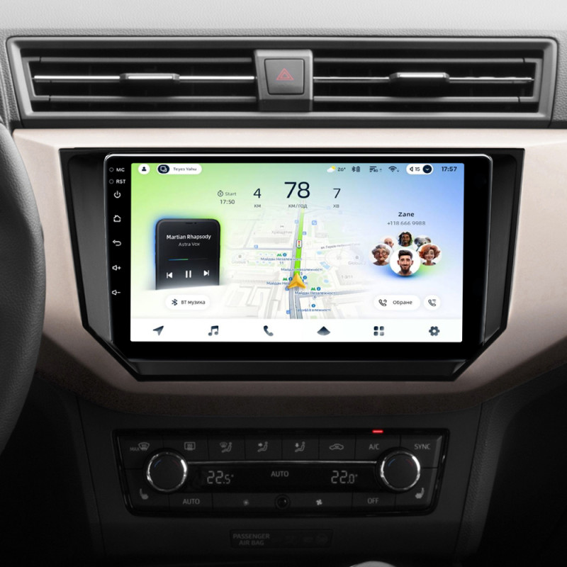 Android head unit Teyes CC4L 6+64 Gb Seat Ibiza 2017-2020 9" (L1)