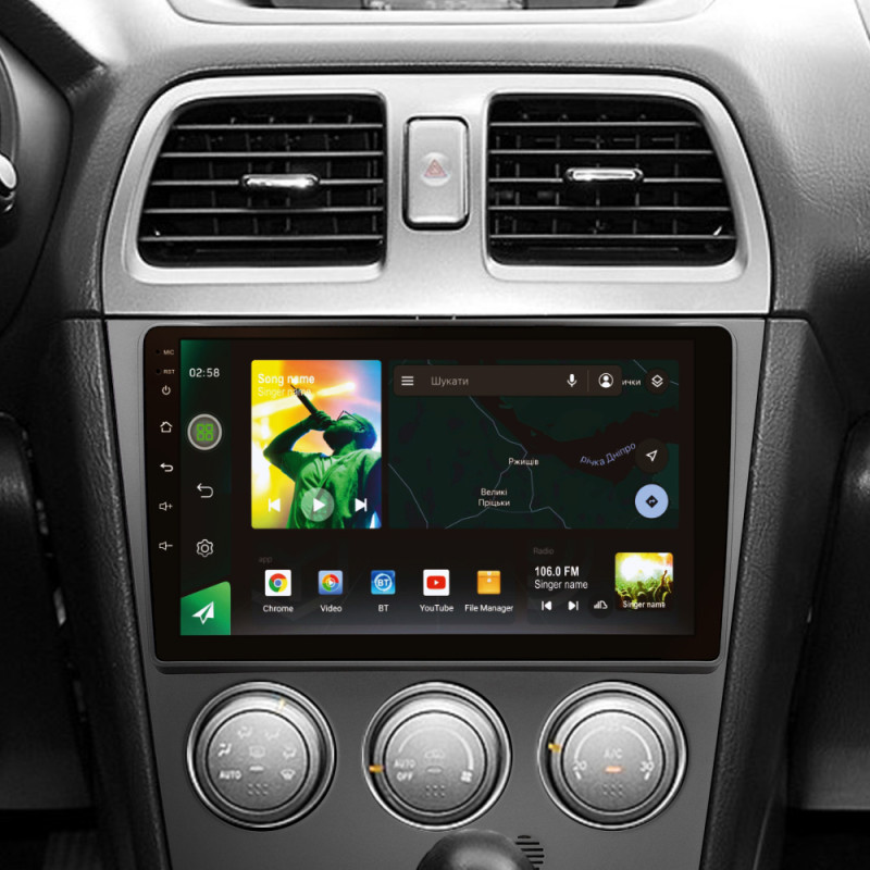 Android head unit SIGMA X9464 ANDROID 10 4+64 Gb 4G DSP Subaru Impreza GD GG 2002-2007 9"