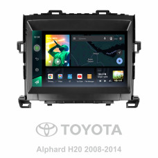 Android head unit SIGMA X9464 ANDROID 10 4+64 Gb 4G DSP Toyota Alphard H20 2008-2014 9"