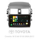 Sterownik radiowy SIGMA X9464 ANDROID 10 4+64 GB 4G DSP do Toyoty Corolla 10 E140 E150 (2006–2013) (A) 9