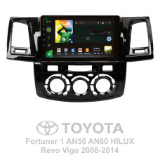 Android head unit SIGMA X9464 ANDROID 10 4+64 Gb 4G DSP Toyota Fortuner 1 AN50 AN60 HILUX Revo Vigo (F1) 2008-2014 9" (L1)