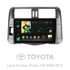 Android head unit SIGMA X9464 ANDROID 10 4+64 Gb 4G DSP Toyota Land Cruiser Prado 150 2009-2013 (A) 9"