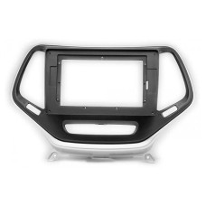 Adapter frame (for car) Jeep Cherokee 5 KL 2014-2018 silver 10"