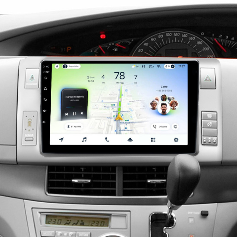 Štátní magnetofon Teyes CC4L 4+64 GB pro Toyota Previa XR50 (roky 2006–2019), 9 palců