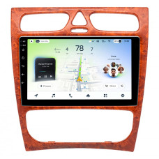 Oryginalna magnetofon Teyes CC4L 6+64 GB dla Mercedes-Benz C-Klasy (S203, CL203, W203) z lat 2000–2004, drewniana, 9