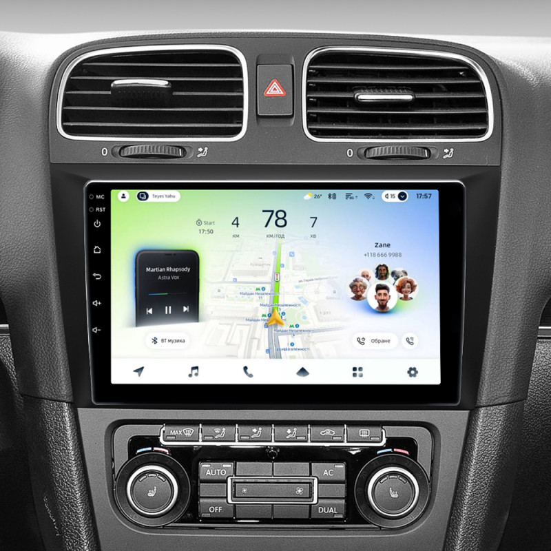 Android head unit Teyes CC4L 6+64 Gb Volkswagen Golf 6 2008-2016 9"