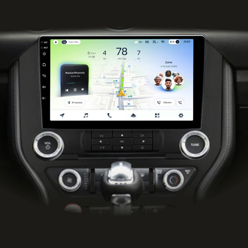 Android head unit Teyes CC4L 4+64 Gb Ford Mustang VI S550 (F1) 2014-2023 9" (L1)
