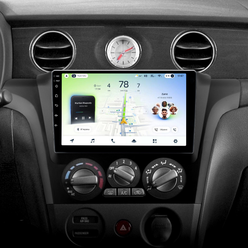 Android head unit Teyes CC4L 6+64 Gb Mitsubishi Outlander 1 2002-2008 (F1) 9"