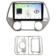 Android head unit Teyes CC4L 4+64 Gb Hyundai i20 2012+ AT AC Sliver 9"