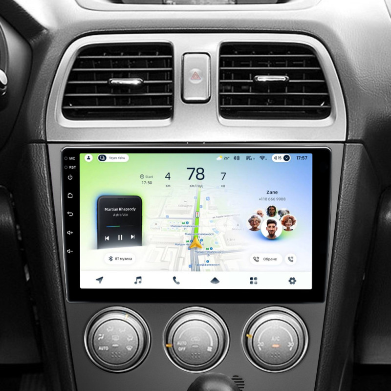 Android head unit Teyes CC4L 6+64 Gb Subaru Impreza GD GG 2002-2007 9"