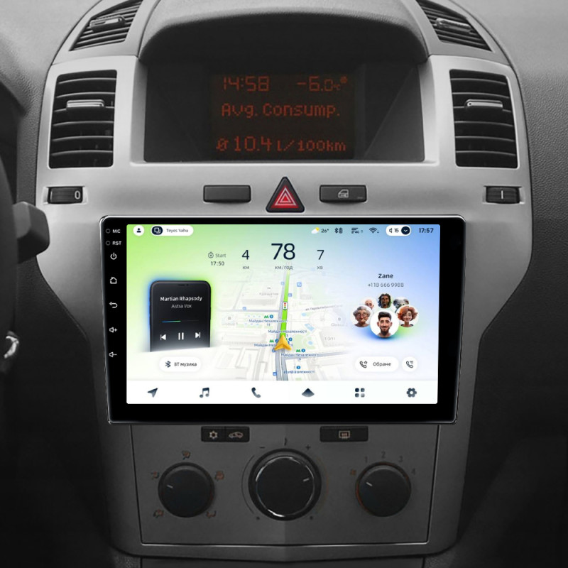 Android head unit Teyes CC4L 4+64 Gb Opel Zafira B 2005-2014 For Opel Astra H (F2) 2004-2014 9"