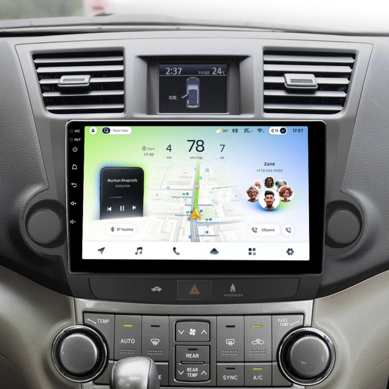 Android head unit Teyes CC4L 6+64 Gb Toyota Highlander 2 XU40 2007-2013 (F2) 10" (L1)