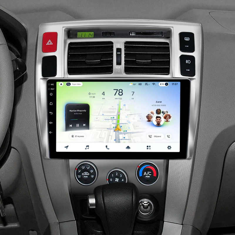 Android head unit Teyes CC4L 6+64 Gb Hyundai Tucson 1 2004-2009 10"
