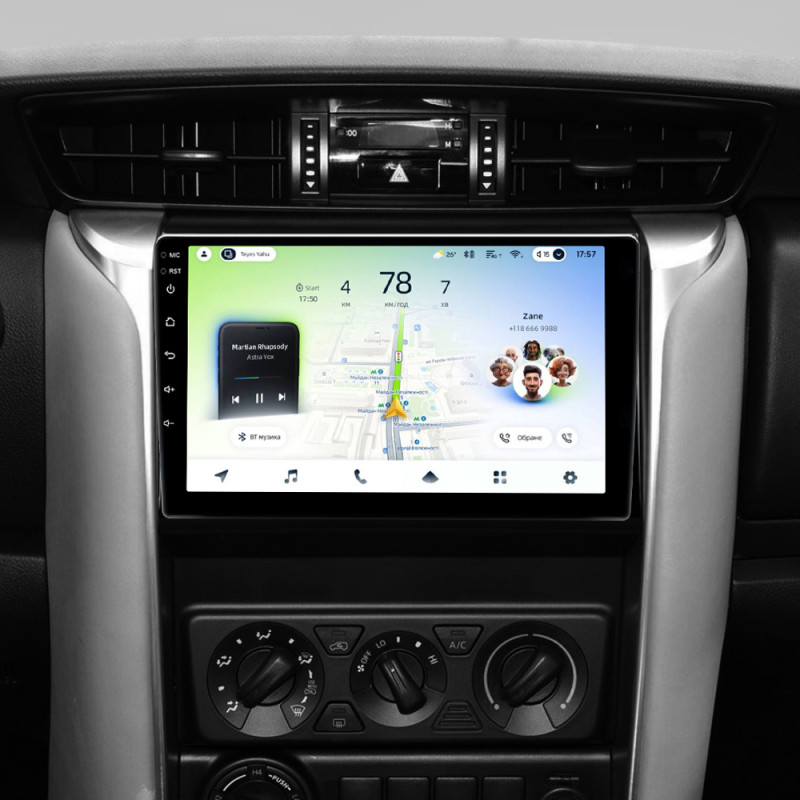 Android head unit Teyes CC4L 4+64 Gb Toyota Fortuner 2 2015-2018 9"