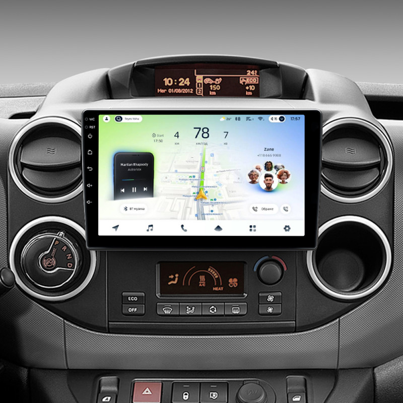 Android head unit Teyes CC4L 6+64 Gb Citroen Berlingo 2 B9 2008-2019 9"