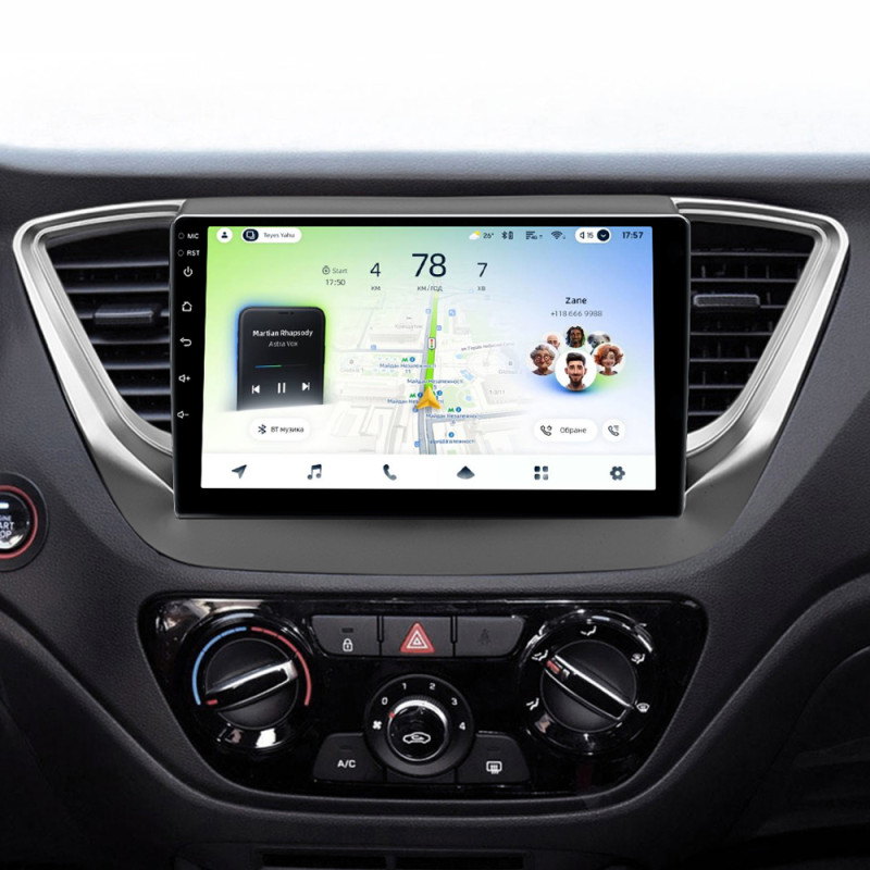Android head unit Teyes CC4L 6+64 Gb Hyundai Solaris 2 2017-2020 (A) 9"