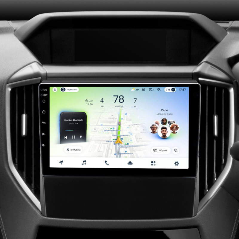 Android head unit Teyes CC4L 6+64 Gb Subaru Forester 5 2018-2023 9"