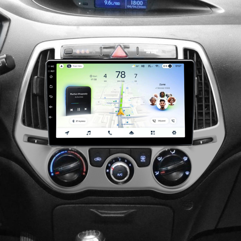 Android head unit Teyes CC4L 4+64 Gb Hyundai i20 2 2012-2014 9"