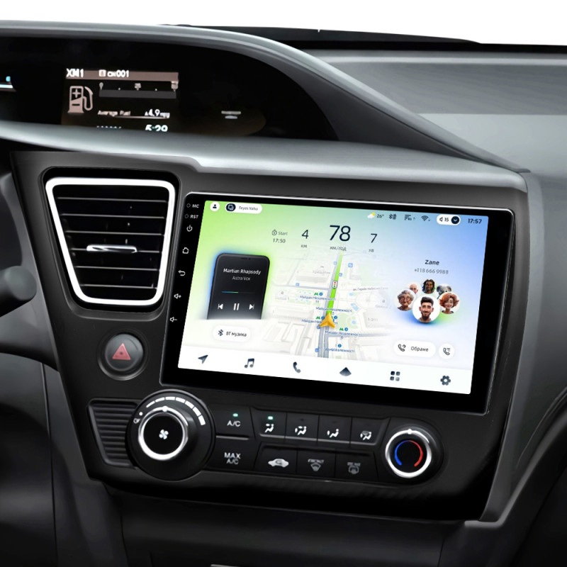 Android head unit Teyes CC4L 6+64 Gb Honda Civic 9 Middle East 2013-2016 9" (L1)
