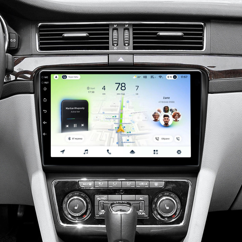 Android head unit Teyes CC4L 6+64 Gb Skoda Superb 2 B6 2008-2015 10"