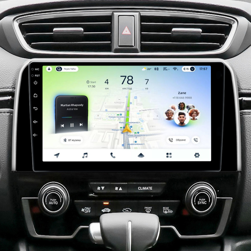 Android head unit Teyes CC4L 4+64 Gb Honda CR-V CR-V 5 RT RW 2017-2022 9"