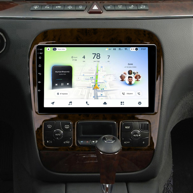 Android head unit Teyes CC4L 6+64 Gb Mercedes Benz S-Class W220 VV220 1998-2005 9" (L1)