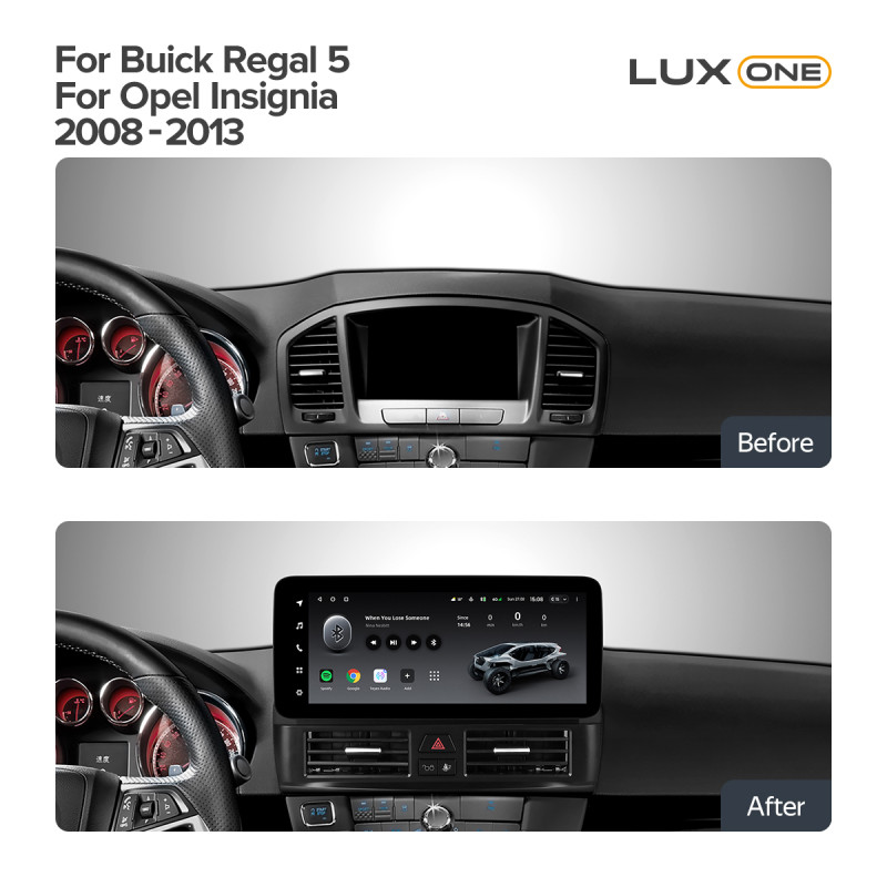 Android head unit Teyes LUX ONE 4+64 Gb Buick Regal 5 For Opel Insignia G09 ZG09 2008-2013 12.3" (L1)