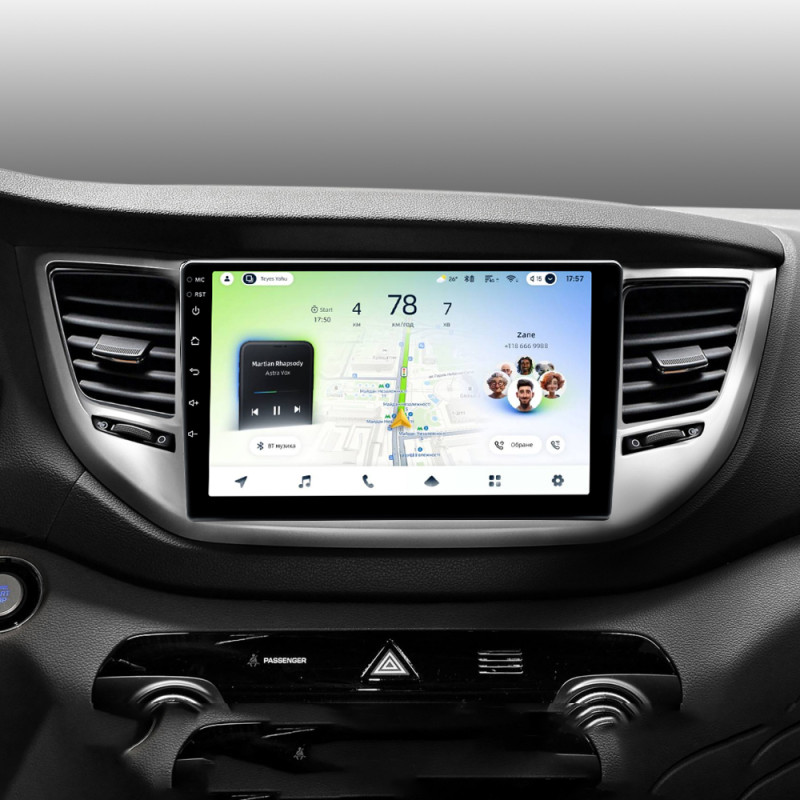 Android head unit Teyes CC4L 6+64 Gb Hyundai Tucson 3 2015-2018 (B) 9"