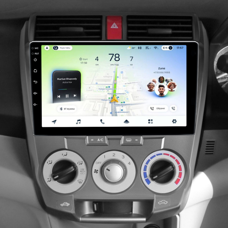 Android head unit Teyes CC4L 4+64 Gb Honda City 2008-2013 10"