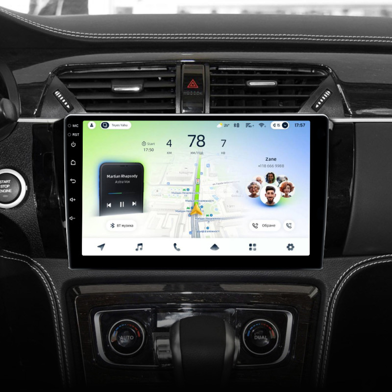 Android head unit Teyes CC4L 6+64 Gb Zotye T600 2014-2019 10"