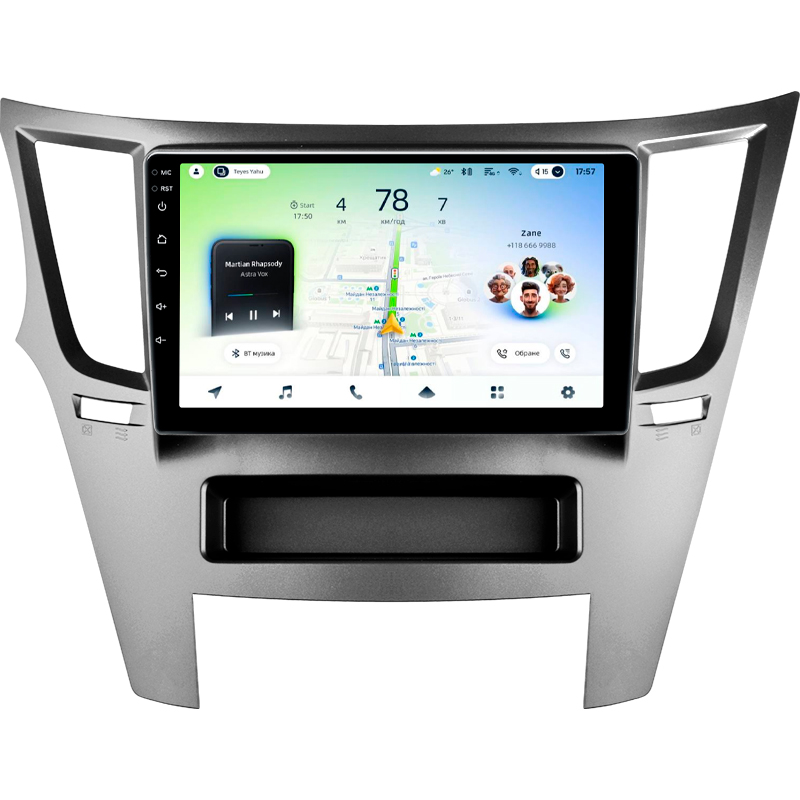 Android head unit Teyes CC4L 4+64 Gb Subaru Outback 4 Legacy 5 2009-2014 9"