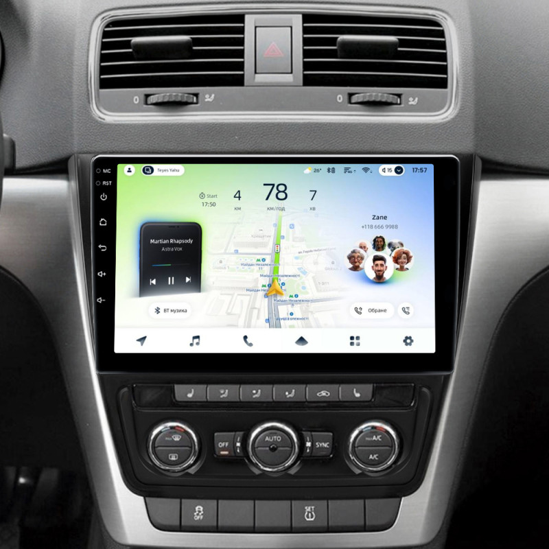 Android head unit Teyes CC4L 4+64 Gb Skoda Yeti 5L 2009-2014 10"