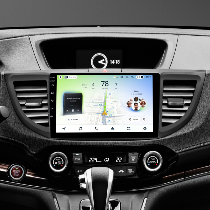 Android head unit Teyes CC4L 4+64 Gb Honda CR-V CRV 4 RM RE (9 inch) 2011-2018 (C) 9"