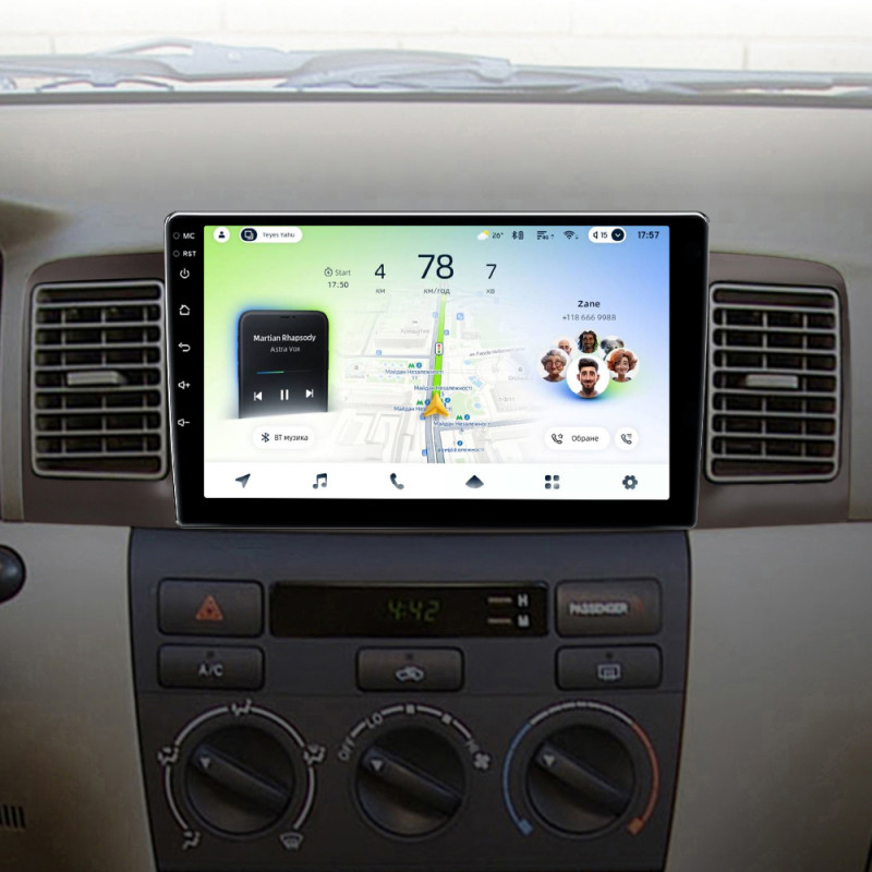 Android head unit Teyes CC4L 4+64 Gb Toyota Corolla E130 E120 2000-2004 9"