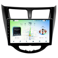 Android head unit Teyes CC4L 6+64 Gb Hyundai Solaris 1 2010-2016 Black 9"