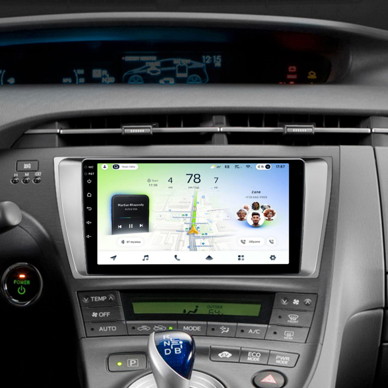 Android head unit Teyes CC4L 6+64 Gb Toyota Prius XW30 2009-2015 9"