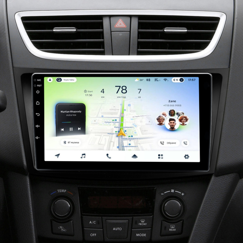 Android head unit Teyes CC4L 4+64 Gb Suzuki Swift 4 2011-2017 9"