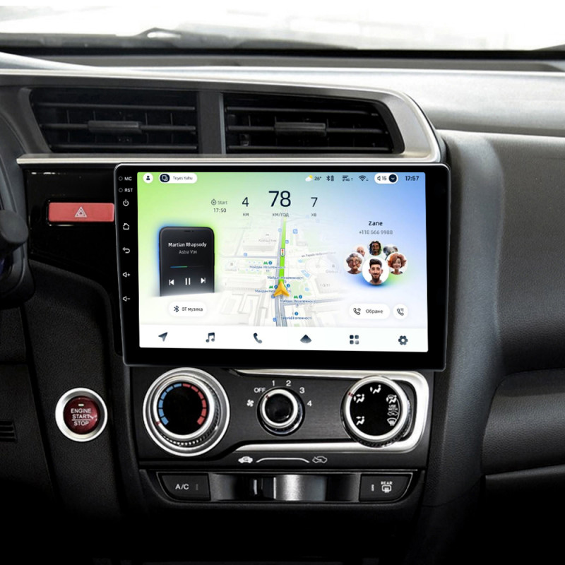 Android head unit Teyes CC4L 4+64 Gb Honda Jazz 3 Fit 3 GP GK 2013 - 2020 (A) 10"