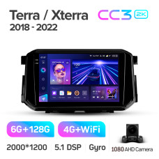 Android head unit Teyes CC3 6+128 Gb Nissan Terra Xterra 2018-2022 9" 2k (L1)