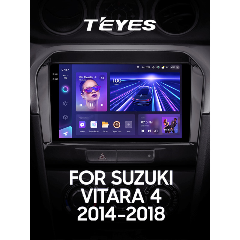 Android head unit Teyes CC3 6+128 Gb Suzuki Vitara 4 2014-2018 9" 2k