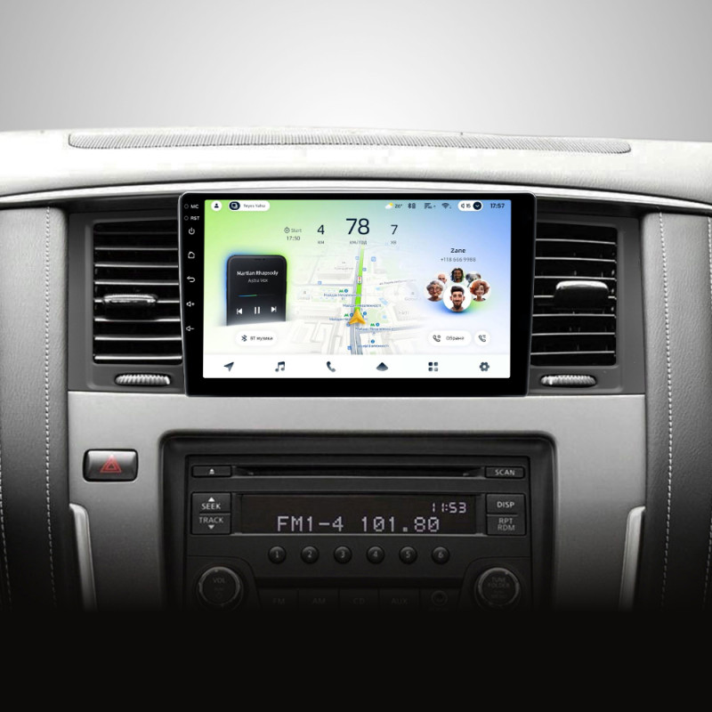 Android head unit Teyes CC4L 6+64 Gb Nissan Patrol 6 VI Y62 2010-2020 (F1) 9" (L1)