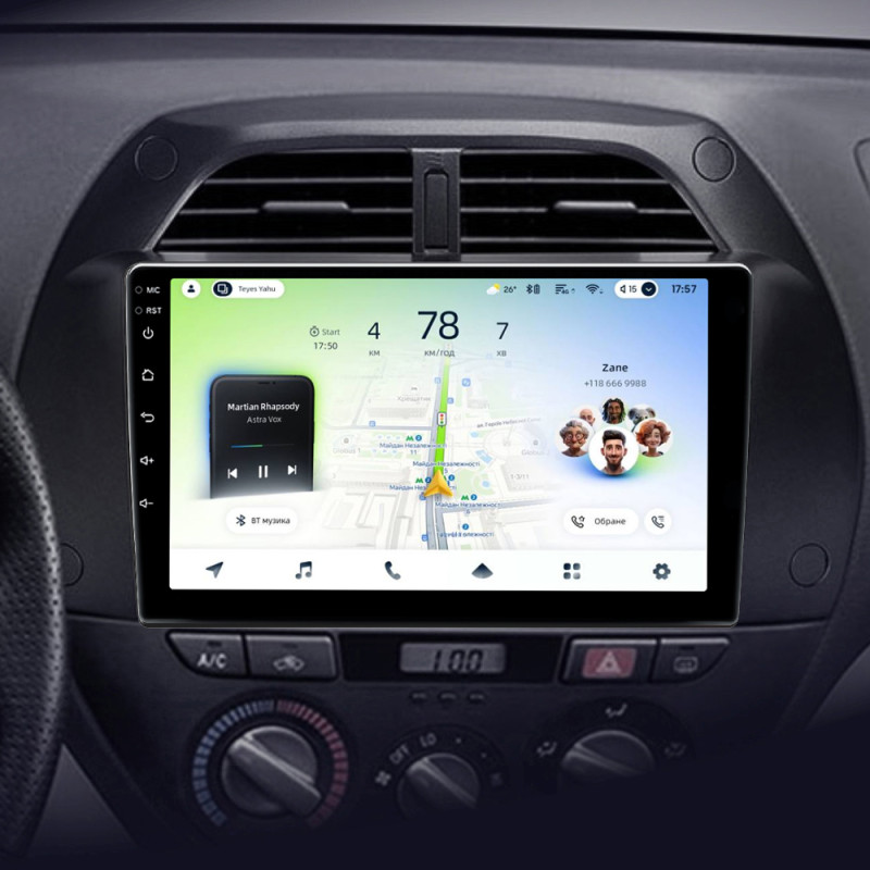 Android head unit Teyes CC4L 4+64 Gb Toyota RAV4 2 CA20 CA20W XA20 2000 - 2003 (F3) 9"