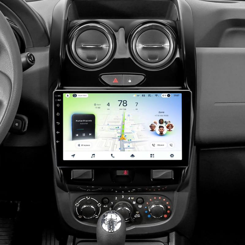 Android head unit Teyes CC4L 4+64 Gb Renault Duster (F2) 2015-2021 / LADA Largus 2021 9" (L1)