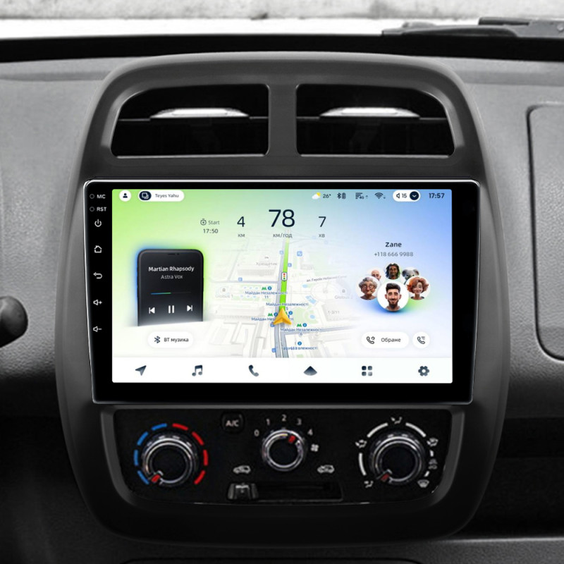 Stamm-Magnetophon Teyes CC4L 4+64 GB Renault Kwid 2015–2019, 9